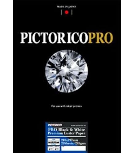 PICTORICO GEKKO ブルーラベル A3+ 20枚✖️２ Amazon | GEKKO インクジェット用紙 モノクロ微粒面光沢タイプ ブルー
